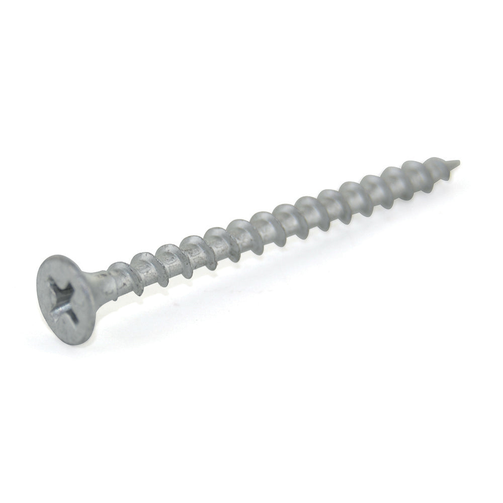 #8 x 2-1/2 Inch Phillips Bugle Coarse Thread Deck Screw Dacro Coated