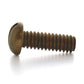 #6-32 x 1 Inch Coarse Plain Silicon Bronze Slotted Drive Round Head Machine Screw