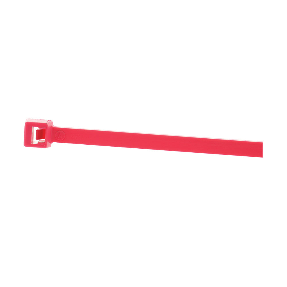 1/8 Inch x 7 Inch 50 lb Fluorescent Pink Wire Tie