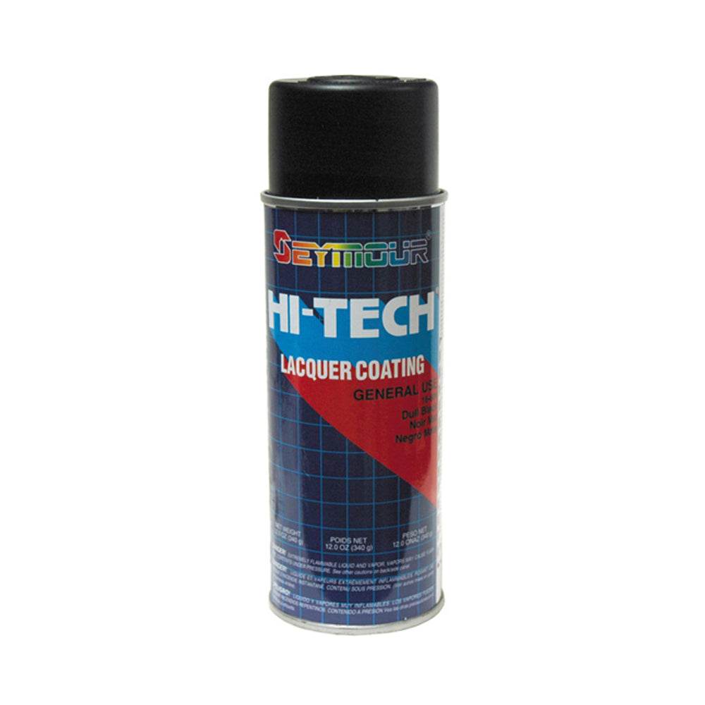 Seymour Hi-Tech Gloss Paint Aerosol Dull Black - 12 oz