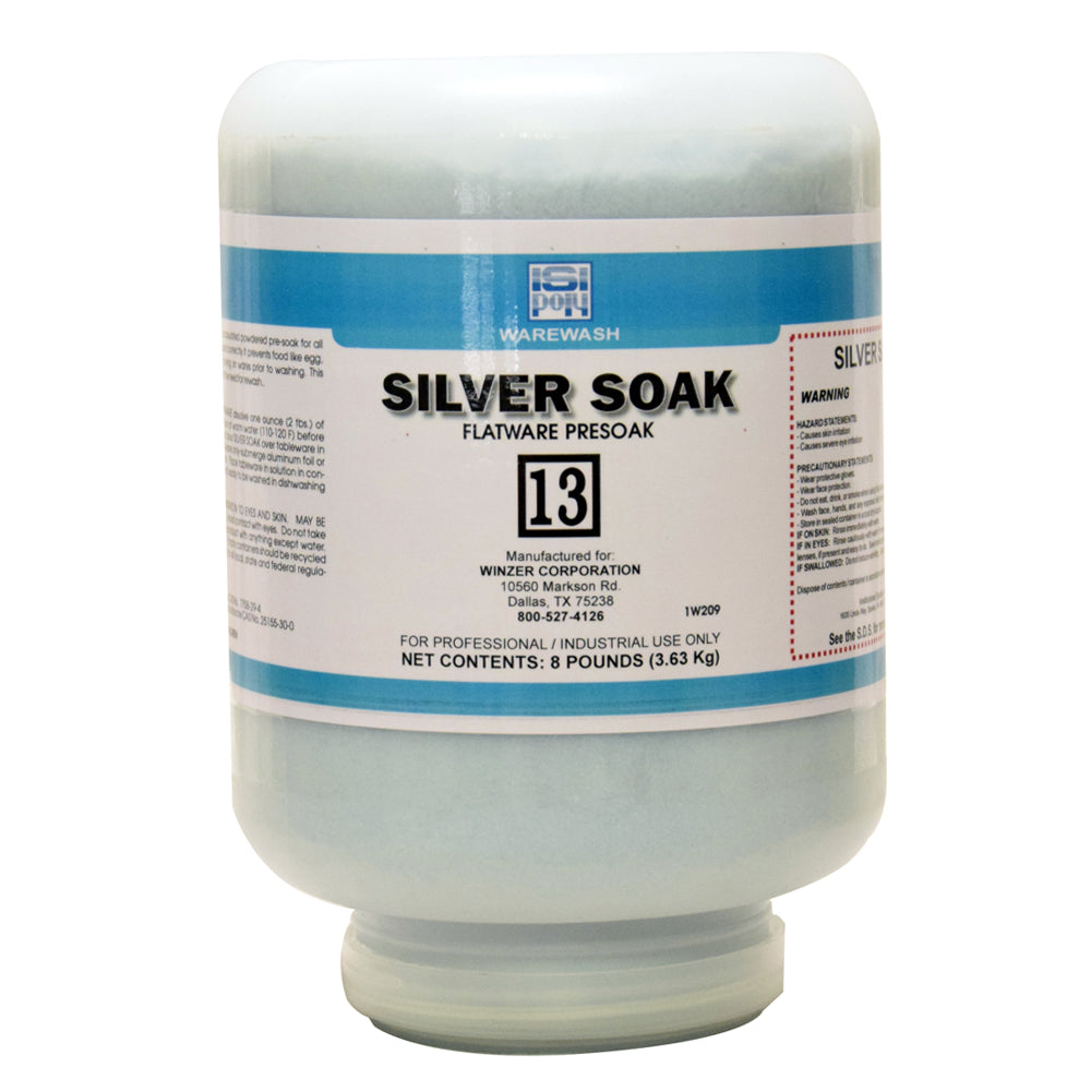 ISI-Poly Silver Soak Flatware Presoak - 8 lbs