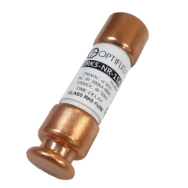15 Amp Frn-R Type 250 Vac Dual Element Time Delay Industrial Fuse