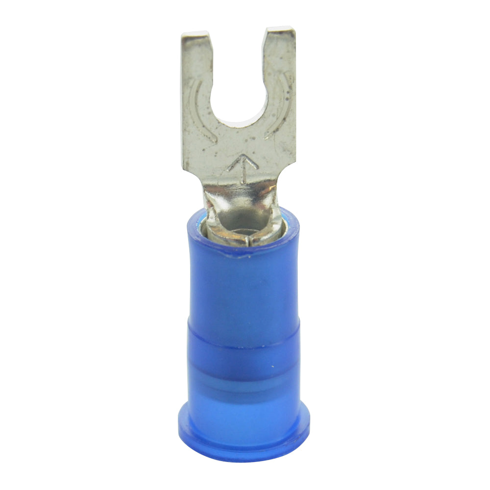 16-14 Gauge Snap Spade #4 Stud Ultra-Tuff Nylon Insulated Blue