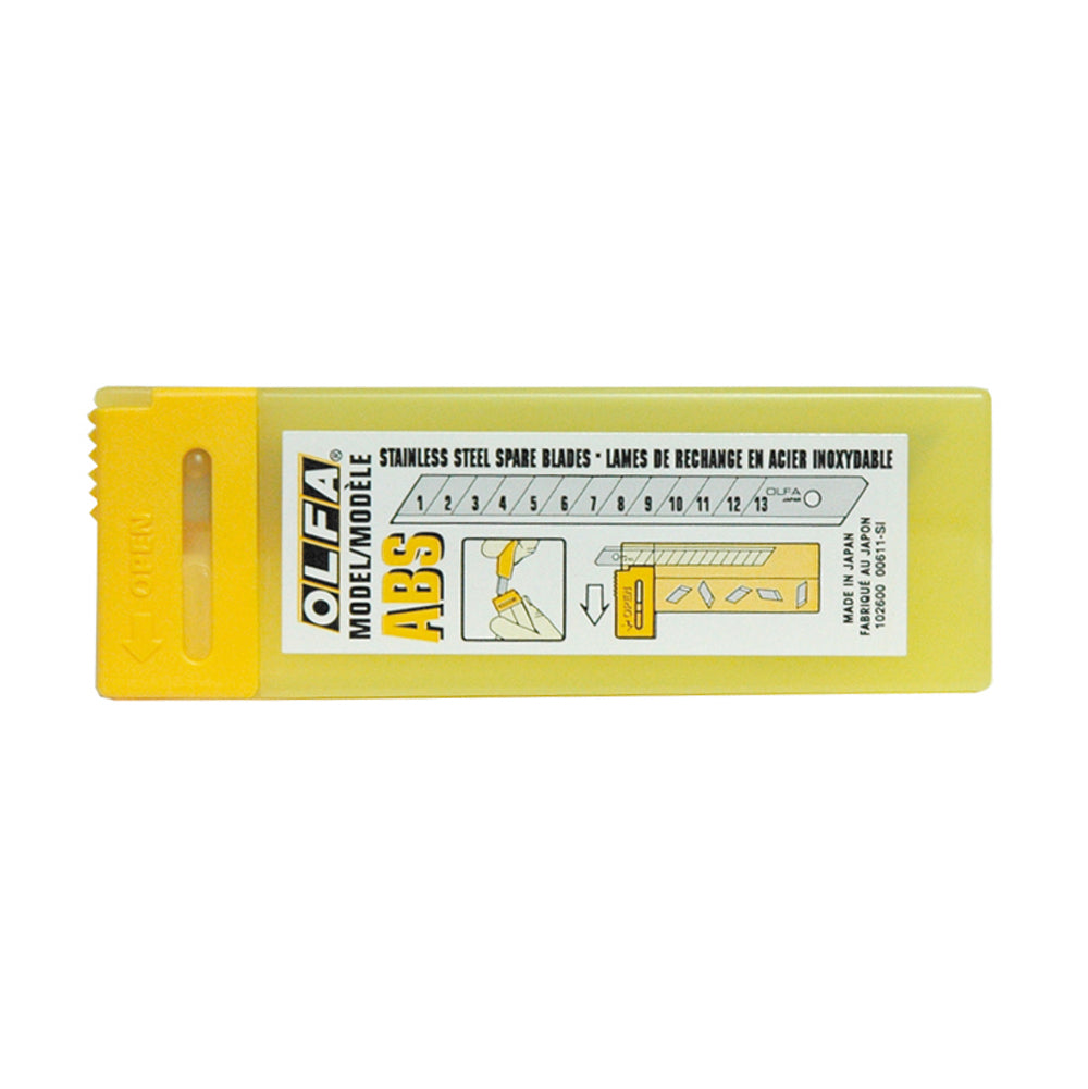 Olfa Snap-Off Blade Razor Stainless Steel - Pack of 10