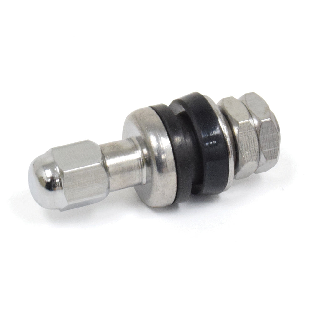.453 x 1-1/4" Enkei Style High Performance Chrome Tire Valve
