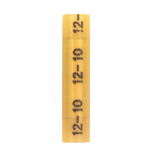 12-10 Gauge Button Connector Nylon Insulated Yellow