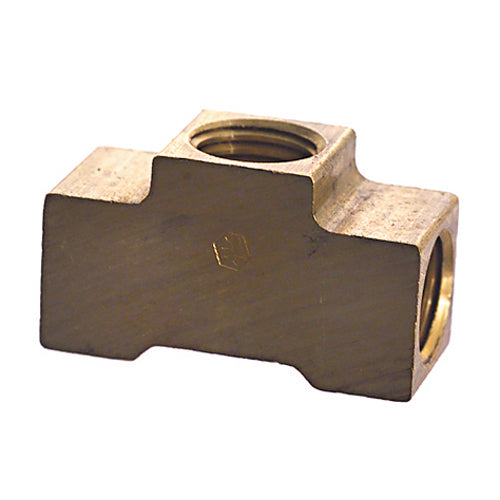3/16 Inch Standard Brass Inverted Flare Tube Union Tee
