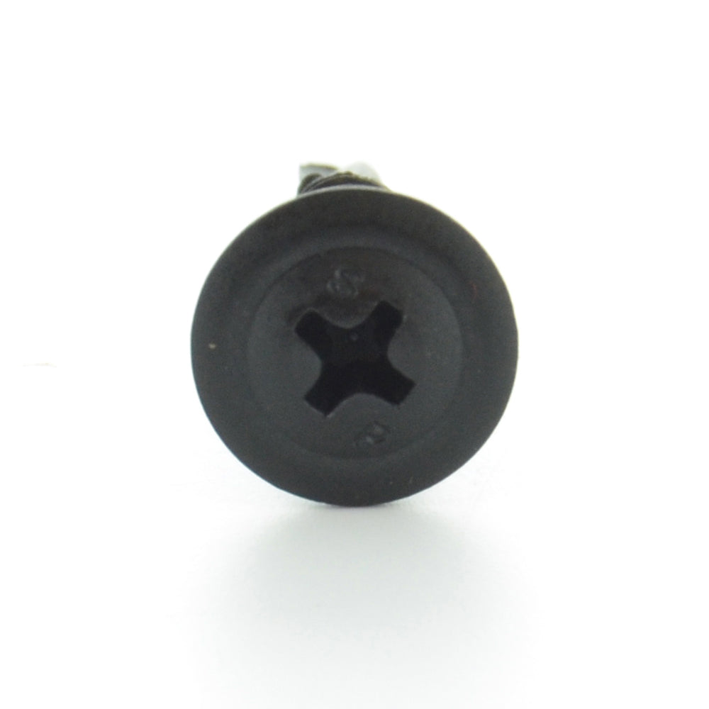 #8-18 x 1/2 Inch Black Oxide Steel #2 Point Modified Truss Head Self-Drilling Tek Screw