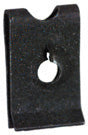 #8 Black Zinc Foldover U-Type Nut