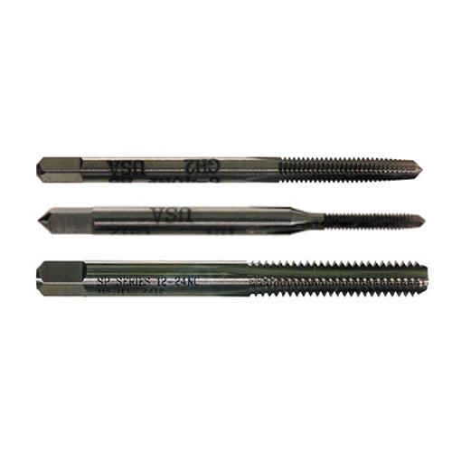 5/8-11 Bright High-Speed Steel 3 Pieces Premium Straight Flute Tap Set