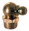 M10 X 1 Zinc Yellow Steel 90 Degree Euro Hydraulic Grease Fitting