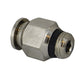 M6 Tube x 1/8 Inch Pipe Straight Male Adaptor Short - Universal Thread