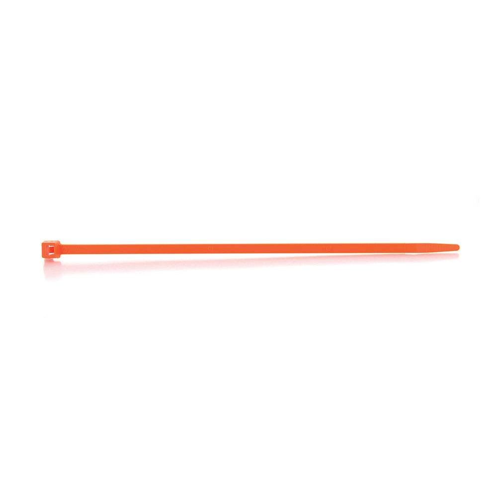 1/8 Inch x 7 Inch 50 lb Fluorescent Orange Wire Tie