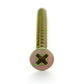 #7 x 2 Inch Coarse Type A Point #2 Phillips Drive Bugle Head Yellow Zinc Steel Drywall Screw