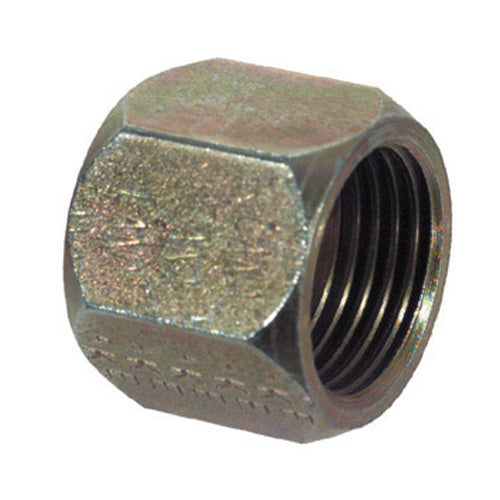 1/8 Inch 10000 psi Zinc Plated Yellow Dichromate Carbon Steel Jic 37 Degree Adapter - Cap
