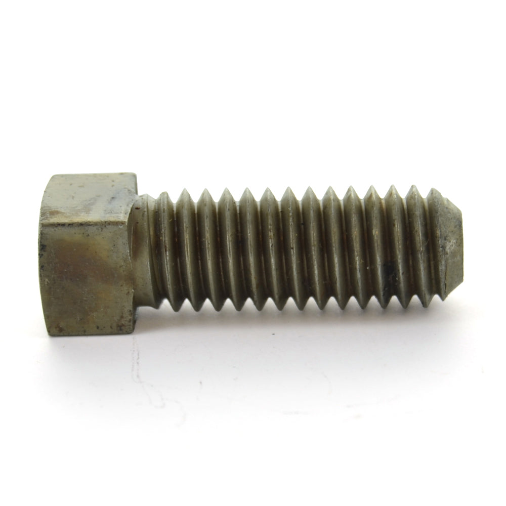 1/2-13 x 1-1/2 Inch Coarse Plain Case Hardened Steel Cup Point Square Head Set Screw