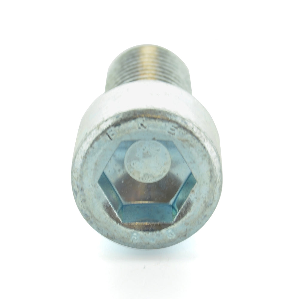 M8 x 1.25 x 80 mm Coarse Clear Zinc Alloy Steel Socket Cap Screw