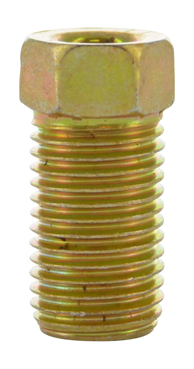3/16 Inch X 3/8-24 Thread Inverted Flare Steel Brake Line Tube Nut