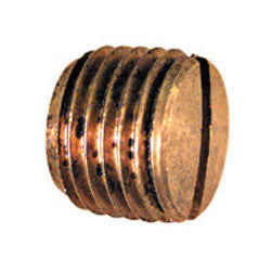 1/8 Inch Brass Pipe Slotted Pipe Plug