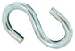 1/4 Inch x 3-1/8 Inch Zinc Plated S Hook