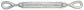 1/4 Inch x 4 Inch Hot Galvanized 1030 Carbon Steel Eye and Eye Turnbuckle