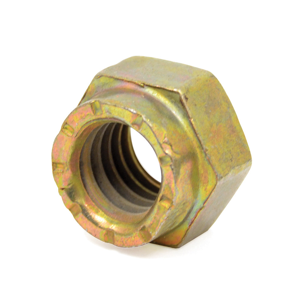 9/16-12 Coarse Cadmium Yellow and Wax Grade L9 Collar Lock Nut