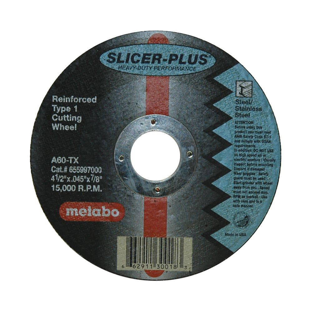 5 Inch x 3/32 Inch x 7/8 Inch A60Tx Grit Aluminum Oxide Type 1 Cut-Off-Wheel
