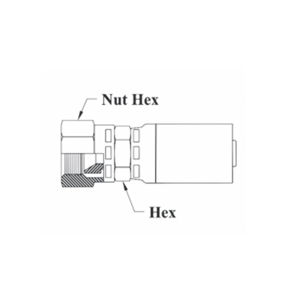 Female Pipe Nptf Swivel 1/4 Inch X 1/4 Inch