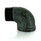 1" Schedule 40 Female Npt X Mnpt Black Welded Malleable Iron 90 Degree Street Elbow USA