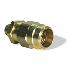 1/2 Inch x 3/8 Inch Brass Sleeve Type Air Brake Connector Coupler