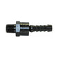 1/4 Inch Black Oxide Steel Air Line Full Swivel Hose End