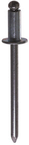 0.126 - 0.187 Inch Grip 5/32 Inch Dia x 0.362 Inch Trivalent Zinc Plated Steel Standard Flange Dome Head Blind Rivet