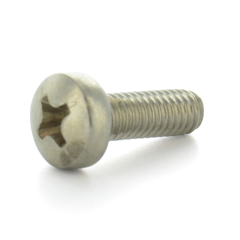 M3 x 0.5 x 6 mm Coarse Plain 18-8 (A2) Stainless Steel Phillips Drive Pan Head Machine Screw