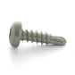 #6 x 1/2 Inch Passivated & Waxed 410 Stainless Steel #2 Point Pan Head Self-Drilling Tek Screw - Clearance