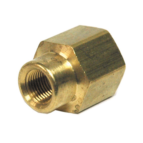 1/2 Inch x 1/4 Inch Brass Pipe Heavy Reducing Coupling