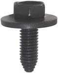 M8 x 1.25 x 25 mm Coarse Black Class 9.8 Starter Point Indented Hex Head Body Bolt With Free Spinning Conical Washer