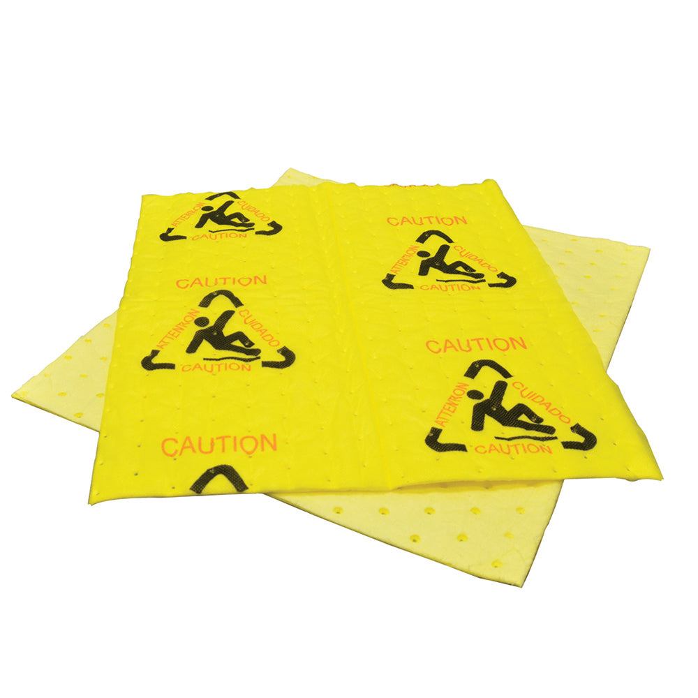 30" x 150' Universal Hi-Visibility Caution Absorbent 1-Roll