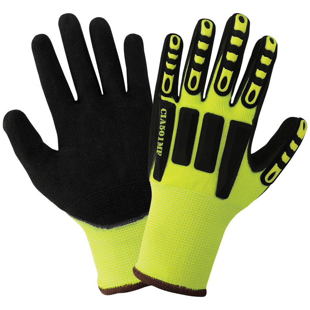 Vise Gripster High-vis Nitrile Impact Gloves