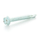 #10-16 x 1-1/4 Inch Zinc Plated Low Carbon Steel #3 Point Indented Hex Washer Head Self-Drilling Tek Screw