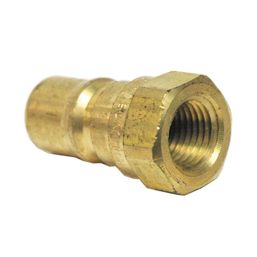 3/8 Inch Series H Iso 'B' Interchange Hydraulic Service Plug Stainless Brass