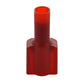 22-18 Awg 0.250 Inch x 0.032 Inch Tab Red Nylon Insulated Fully Insulated Push-On Male Quick Slide Disconnect.