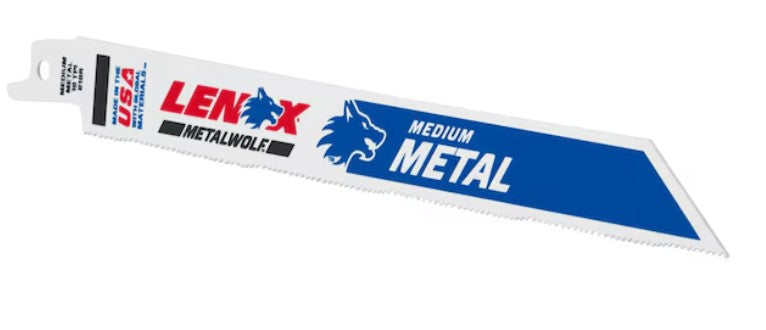 8 Inch X 3/4 Inch Lenox Reciprocating Saw Blade- 18 TPI - Medium & Thin Metals