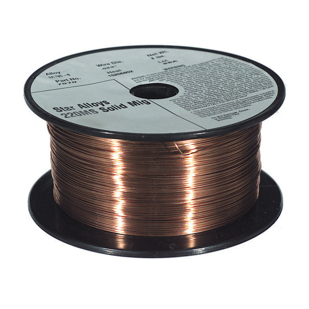 Star-Alloys 0.030 Inch 220Ms Mild Steel Solid Mig Wire - 33 Lb