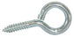 1/4 Inch Zinc Plated 1010 Carbon Steel Large Eye Bolt