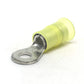 12-10 Gauge Nylon Insulated Ring Terminal Yellow #8 Stud