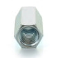 1/2-13 x 3/8-16 x 1-1/4 Zinc Plated A563 Grade A Reducing Hex Coupling Nut - Clearance
