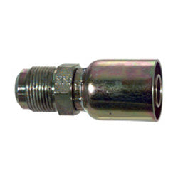 3/8 Inch x 3/8 Inch Jic 37 Degree Male Rigid Yellow Zinc E Series Coll-O-Crimp