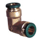 5/32 Inch Nickel Plated Brass Push-In Tube Union Elbow