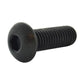 1/4-20 x 3/4 Inch Coarse Black Oxide Medium Carbon Steel Button Head Socket Cap Screw USA