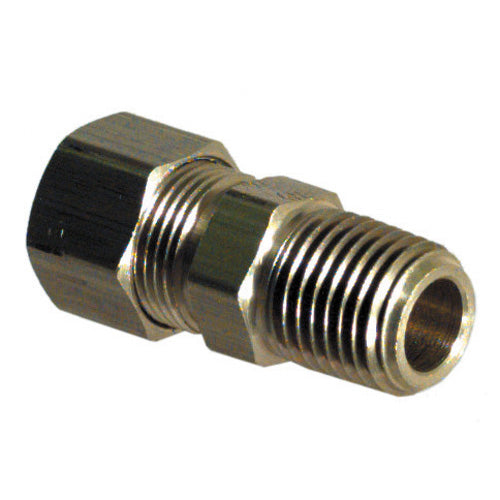 5/8 Inch Tube X 1/2 Inch Male Pipe Brass Self-Align Tube Male Connector